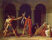 Jacques-Louis David Oath of the Horatii painting